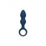 Plug anale piccolo in silicone Teardrop Shaped Anal Plug Small Baltic Blue