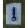 Plug anale piccolo in silicone Teardrop Shaped Anal Plug Small Baltic Blue