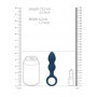 Plug anale piccolo in silicone Teardrop Shaped Anal Plug Small Baltic Blue