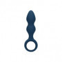 Plug anale in silicone Teardrop Shaped Anal Plug Medium Baltic Blue