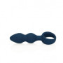 Plug anale in silicone Teardrop Shaped Anal Plug Medium Baltic Blue