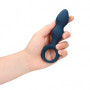 Plug anale in silicone Teardrop Shaped Anal Plug Medium Baltic Blue