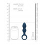 Plug anale in silicone Teardrop Shaped Anal Plug Medium Baltic Blue