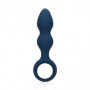 Plug anale a sfere in silicone Teardrop Shaped Anal Plug Large Baltic Blue