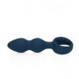 Plug anale a sfere in silicone Teardrop Shaped Anal Plug Large Baltic Blue