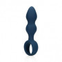 Plug anale a sfere in silicone Teardrop Shaped Anal Plug Large Baltic Blue