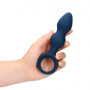 Plug anale a sfere in silicone Teardrop Shaped Anal Plug Large Baltic Blue