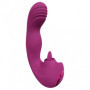 Vibratore vaginale per punto G Yumi Triple Motor G-Spot Finger Motion Vibrator and Flickering Tongue Stimulator Pink