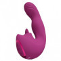 Vibratore vaginale per punto G Yumi Triple Motor G-Spot Finger Motion Vibrator and Flickering Tongue Stimulator Pink