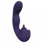 Vibratore vaginale per punto G Yumi Triple Motor G-Spot Finger Motion Vibrator and Flickering Tongue Stimulator Purple