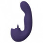 Vibratore vaginale per punto G Yumi Triple Motor G-Spot Finger Motion Vibrator and Flickering Tongue Stimulator Purple