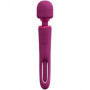 Vibratore wand vaginale per punto G Kiku Double Ended Wand with Innovative G-Spot Flapping Stimulator Pink