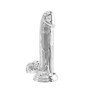 Dildo realistico con ventosa anale vaginale Clear Dildo w. Balls 7 inch