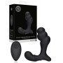 Vibratore anale per prostata in silicone Bent Vibrating Prostate Massager with Remote Control Black