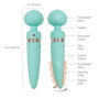 Vibratore wand in silicone vaginale anale clitoride Pillow Talk Sultry