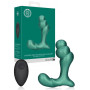 Vibratore per prostata in silicone Stacked Vibrating Prostate Massager with Remote Control Metallic Green