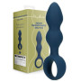 Plug anale in silicone Teardrop Shaped Anal Plug Medium Baltic Blue