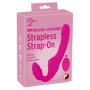 Vibratore indossabile in silicone vaginale anale Vibrating Strapless Strap-on 2