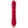 Vibratore vaginale rabbit in silicone Vibrator with 3 Moving Rings