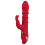 Vibratore vaginale rabbit in silicone Vibrator with 3 Moving Rings