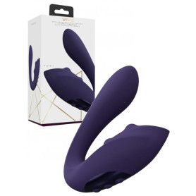 Vibratore vaginale in silicone Yuki Dual Motor G-Spot Vibrator with Massaging Beads Purple