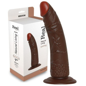 Dildo realistico vaginale anale con ventosa brown real rapture 7