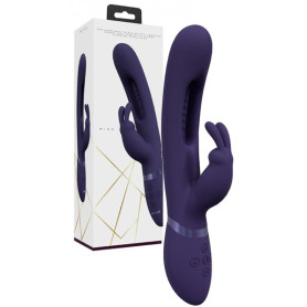 Vibratore vaginale rabbit per punto G Mika Triple Motor Vibrating Rabbit with Innovative G-Spot Flapping Stimulator Purple