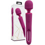 Vibratore wand vaginale per punto G Kiku Double Ended Wand with Innovative G-Spot Flapping Stimulator Pink