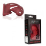 Gabbia di castità Model 28 Ultra Soft Silicone Chastity Cage Red