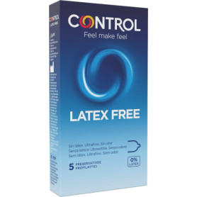 Preservativi profilattici Control LATEX FREE 5 PEZZI senza lattice