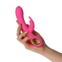 Vibratore rabbit in silicone doppio fallo vibrante stimolante clitoride vaginale