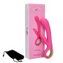 Vibratore vaginale in silicone doppio fallo vibrante rabbit stimolante clitoride