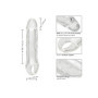 Guaina manicotto realistico per pene con anello testicoli Clear Extension 6.5 In