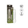 Guaina manicotto realistico per pene con anello testicoli Clear Extension 6.5 In