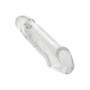 Guaina manicotto realistico per pene con anello testicoli Clear Extension 7.5 Inch