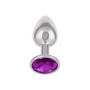 Plug anale in metallo con pietra Jewel Small Amethyst Plug