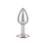 Plug anale in metallo con pietra Jewel Small Amethyst Plug