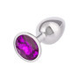 Plug anale in metallo con pietra Jewel Small Amethyst Plug