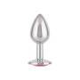 Plug anale in metallo con pietra indossabile Jewel Small Rose Plug