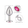 Plug anale in metallo grande con pietra Jewel Large Rose Plug