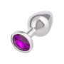 Plug anale grande in metallo con pietra Jewel Large Amethyst Plug