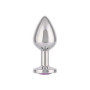 Plug anale grande in metallo con pietra Jewel Large Amethyst Plug