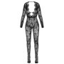 Tutina a rete manica lunga Catsuit fantasy