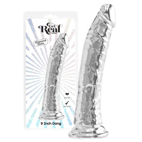 Dildo realistico grande con ventosa vaginale anale Clear Dong 9 Inch