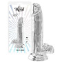 Dildo realistico con ventosa anale vaginale Clear Dildo w. Balls 7 inch