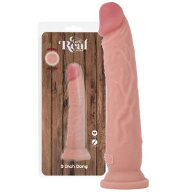 Dildo realistico vaginale anale con ventosa Deluxe Dual Density Dong 9 Inch