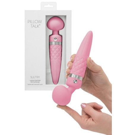 Vibratore wand vaginale anale clitoride in silicone Pillow Talk Sultry pink