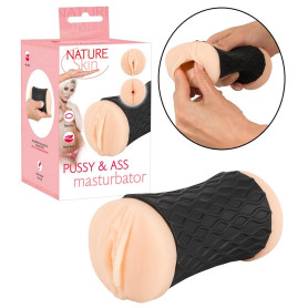 Masturbatore maschile vagina ano realistico Nature Skin Pussy & Ass Masturbator