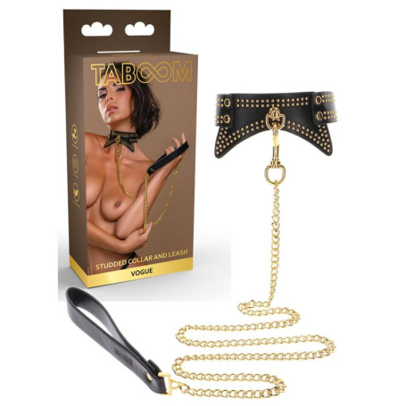 Collare con guinzaglio bondage Studded Collar and Leash