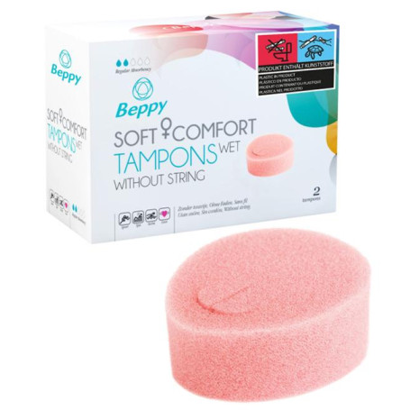 Tamponi vaginali set Beppy Soft & Comfort Wet 2pcs pink